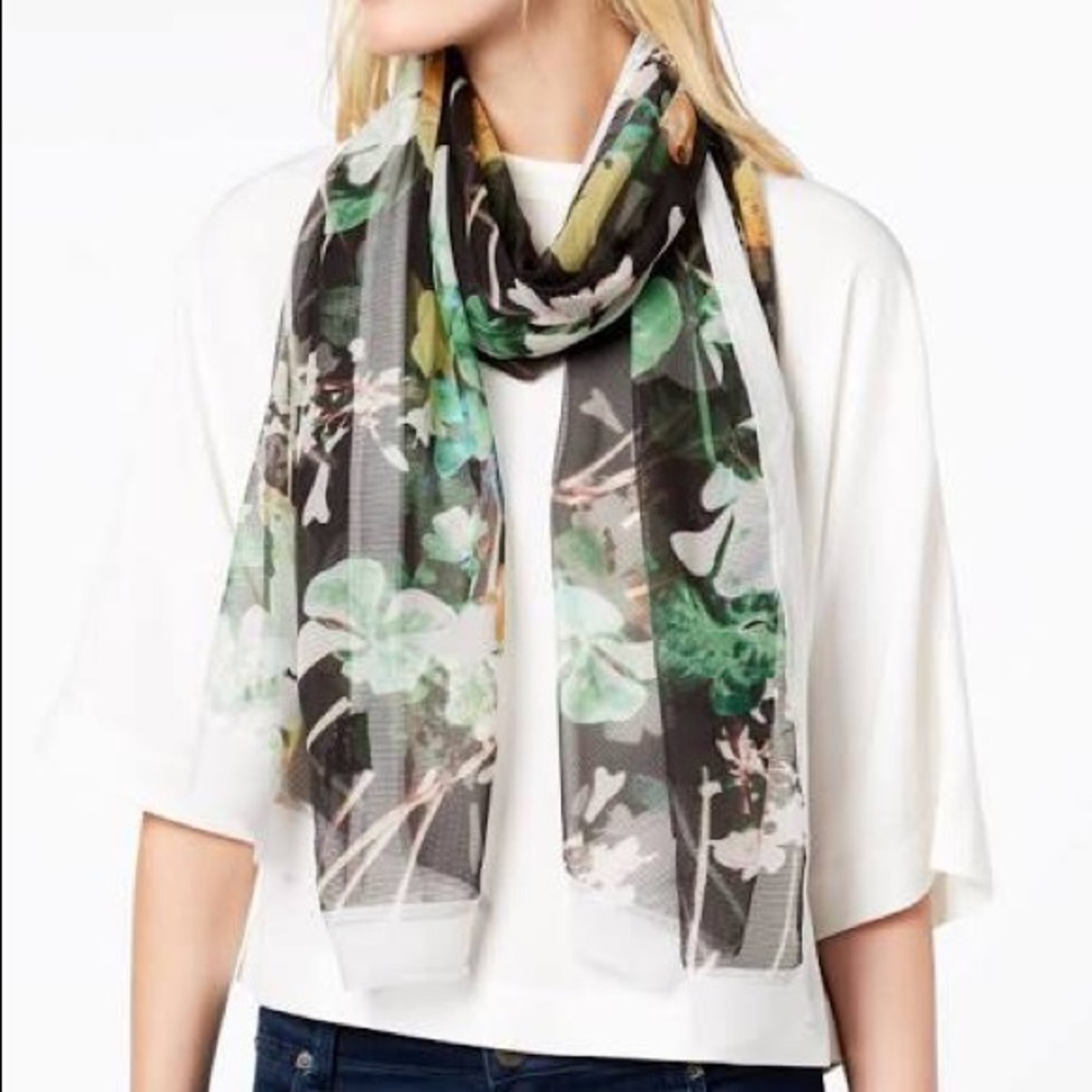 2 for $10 Cejon CLOVER OVERSIZED CHIFFON SCARF
